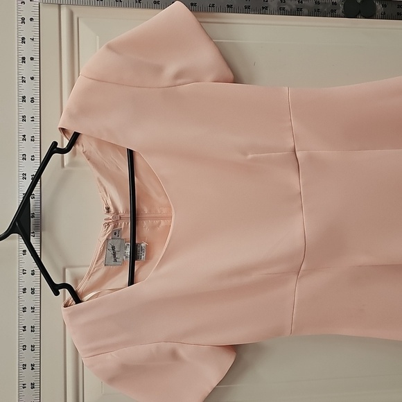 Elegant, Wedding, Bride, Pink, Women's, Midi, Dress, Formal, Vintage, 90s, Party - Picture 3 of 7